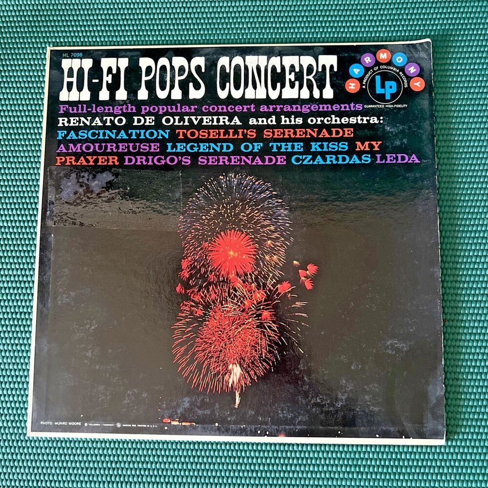 Hi-Fi Pops Concert Renato De Oliveira Vinyl LP